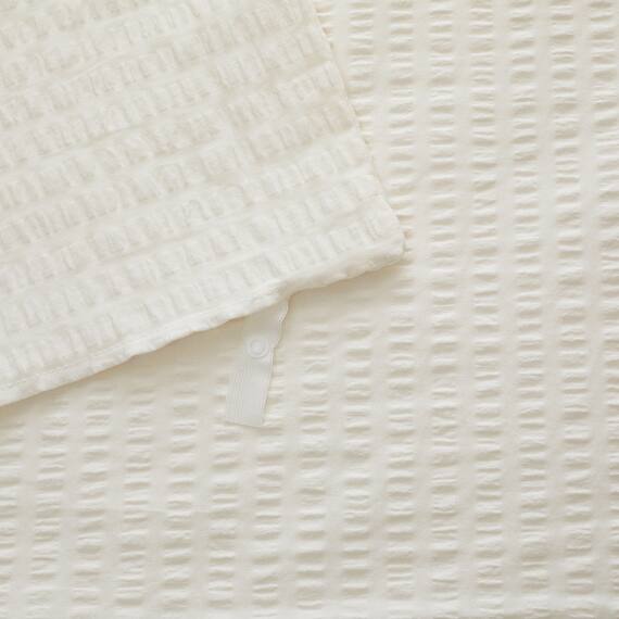 掛け布団カバー シングル(コットンサッカー S26 ホワイト) 12枚目画像