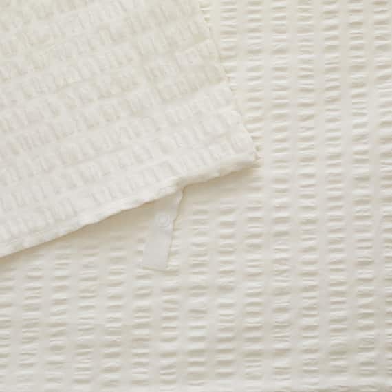 掛け布団カバー シングル(コットンサッカー S26 ホワイト) 12枚目画像