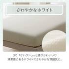 マルチすっぽりシーツ シングル(コットンサッカー S26 ホワイト) 2枚目画像