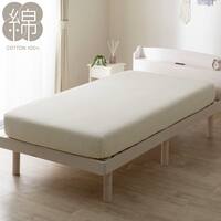 マルチすっぽりシーツ ダブル(コットンサッカー S26 ホワイト)