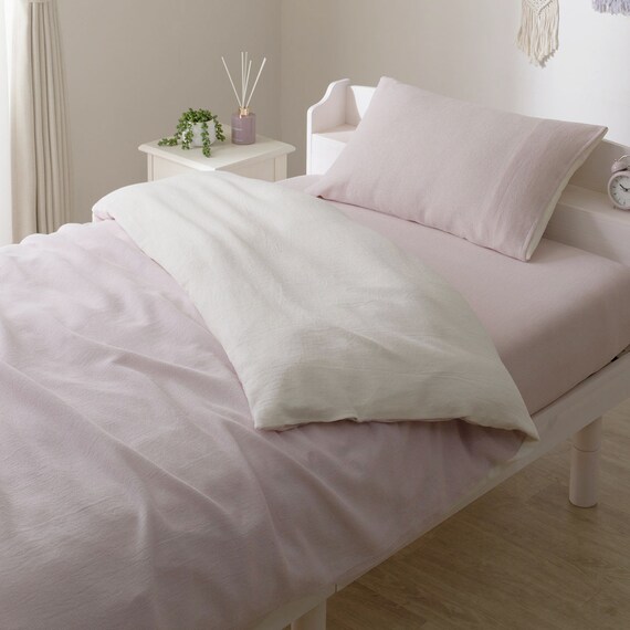 掛け布団カバー シングル(コットンワッフル S26 ローズ) 9枚目画像