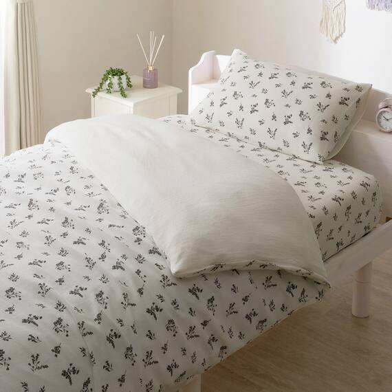 枕カバー(コットンワッフル S26 韓国風小花柄) 8枚目画像