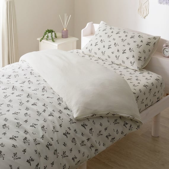 枕カバー(コットンワッフル S26 韓国風小花柄) 8枚目画像