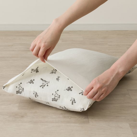 枕カバー(コットンワッフル S26 韓国風小花柄) 11枚目画像