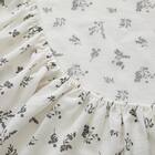 マルチすっぽりシーツ シングル(コットンワッフル S26 韓国風小花柄) 8枚目画像