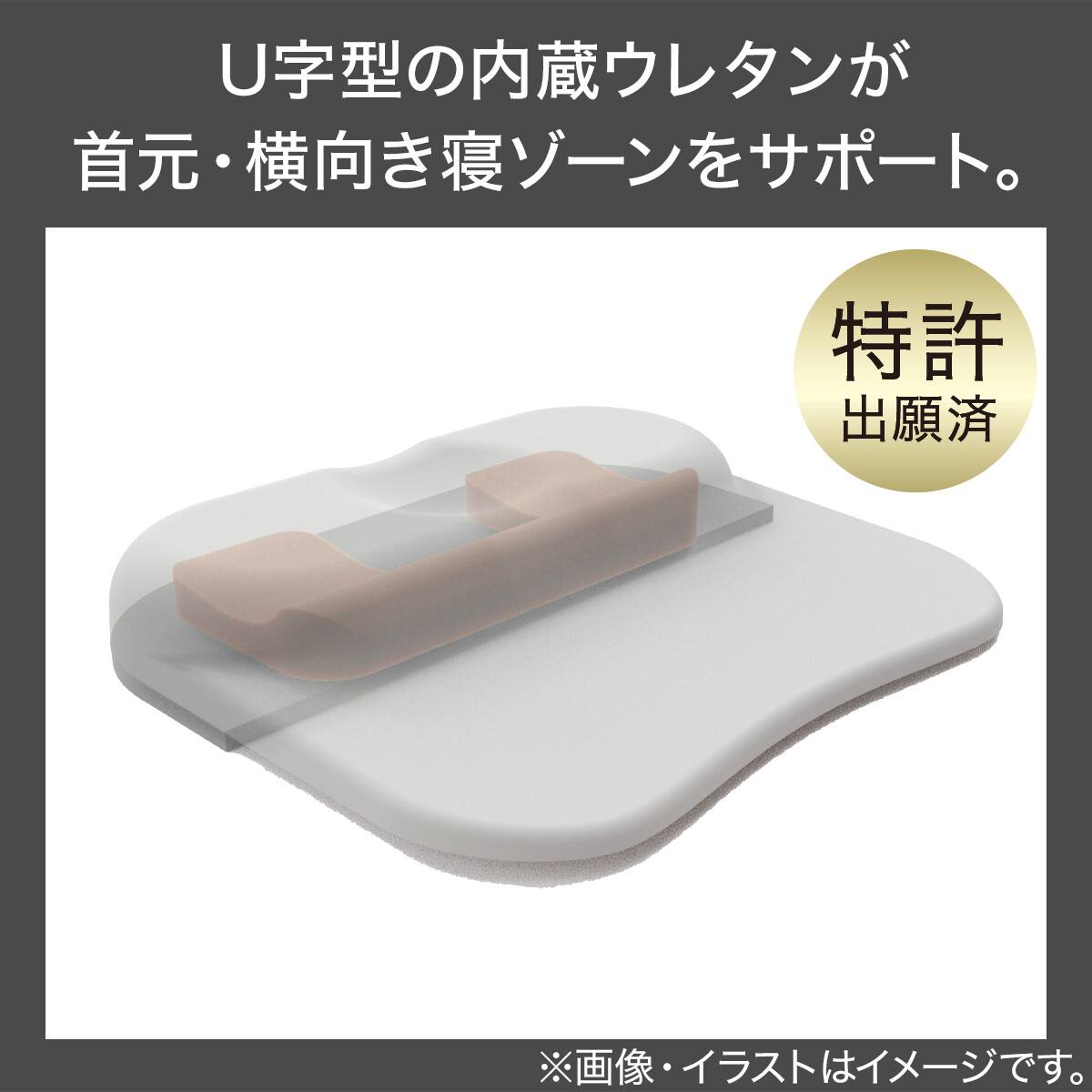 肩・首・背中も支える枕(スリム P2519) | ニトリネット【公式】 家具