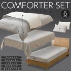 ベッド用寝具 6点セット (C2602 シングル ガーゼ) 2枚目画像