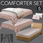 ベッド用寝具 6点セット (C2605 シングル ポコポコ) 2枚目画像