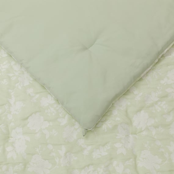 ベッド用寝具 4点セット (C2607 シングル リーフジャカ) 8枚目画像