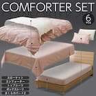 ベッド用寝具 6点セット (C2611 シングル タック) 2枚目画像