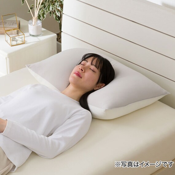 両面使える もちもち枕(Nクール S26 グレー) 2枚目画像