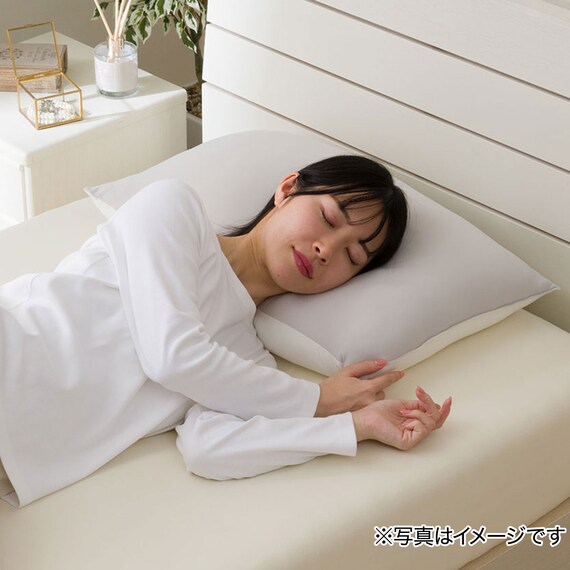 両面使える もちもち枕(Nクール S26 グレー) 3枚目画像