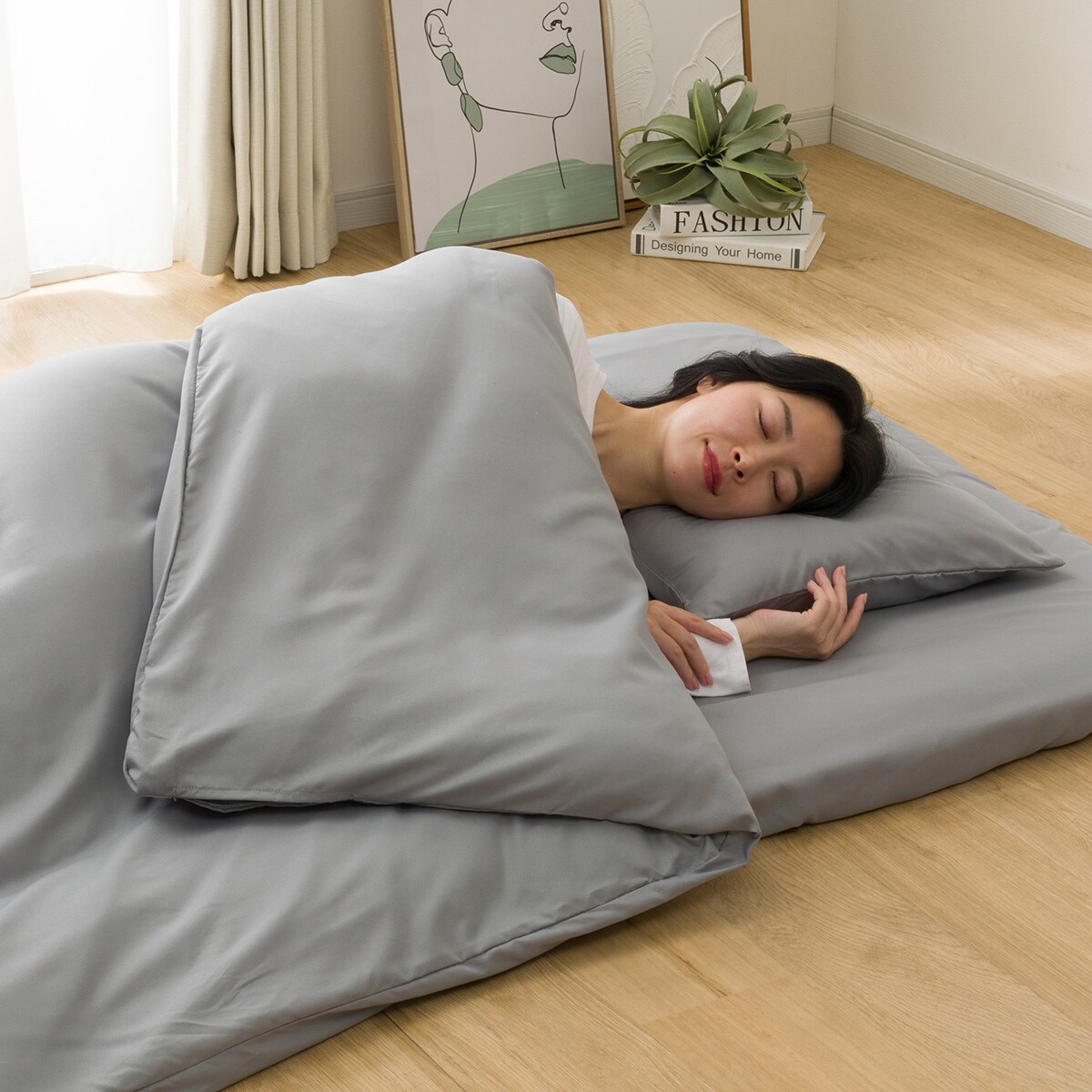 カバーつき寝具6点セット シングル(GY S2615 S) | ニトリネット【公式