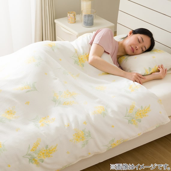 掛け布団カバー シングル(S2602 ミモザガラ S) 2枚目画像