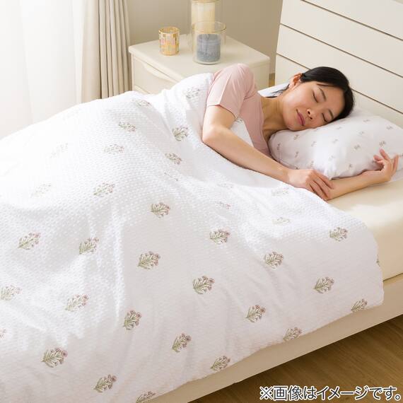 掛け布団カバー シングル(CS2601 ハナガラ PU S) 2枚目画像