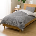 掛け布団カバー シングル(S2604 Rチェック BK S) 1枚目画像