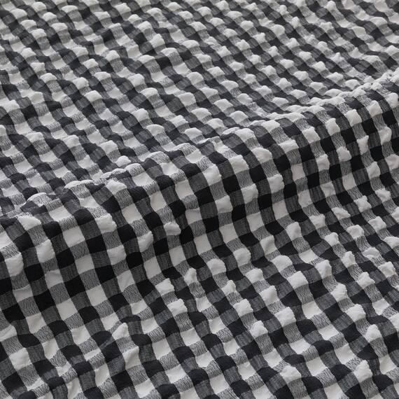 掛け布団カバー シングル(S2604 Rチェック BK S) 5枚目画像