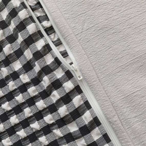 掛け布団カバー シングル(S2604 Rチェック BK S) 8枚目画像