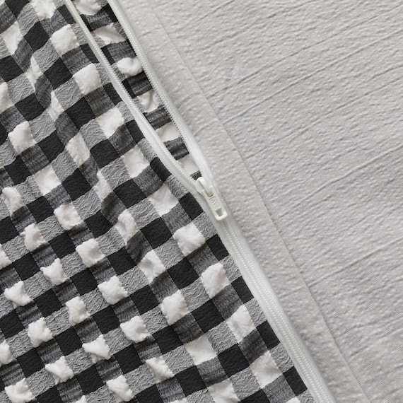 掛け布団カバー シングル(S2604 Rチェック BK S) 8枚目画像