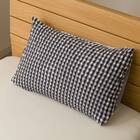 枕カバー(S2604 Rチェック BK) 1枚目画像