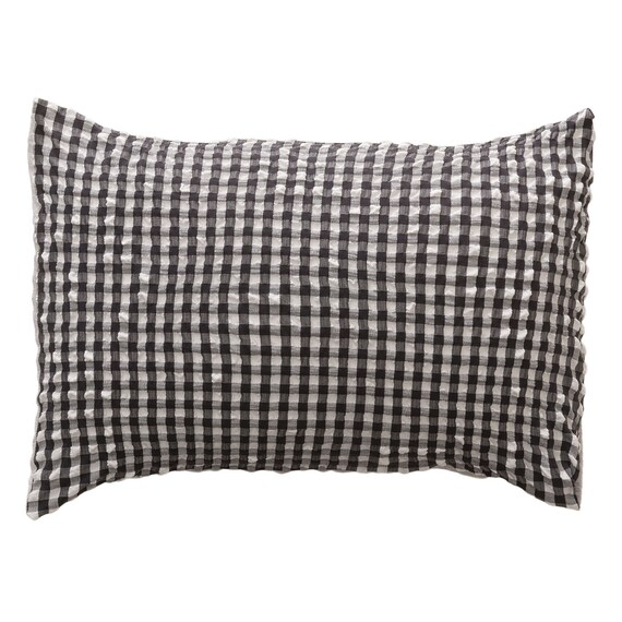 枕カバー(S2604 Rチェック BK) 6枚目画像