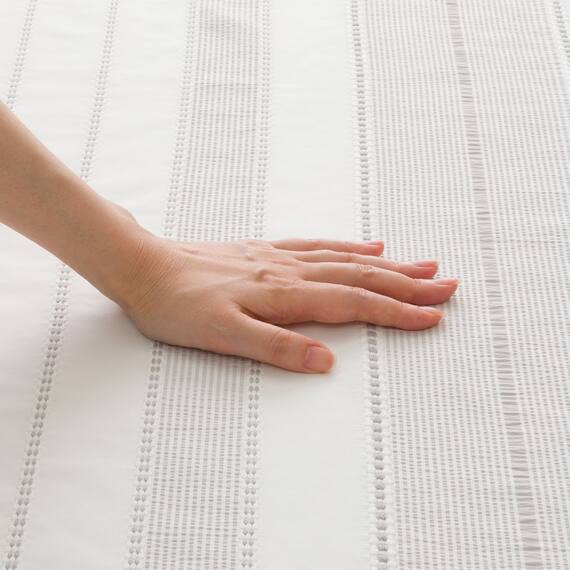 掛け布団カバー シングル(S2606 ボーダー GY S) 3枚目画像