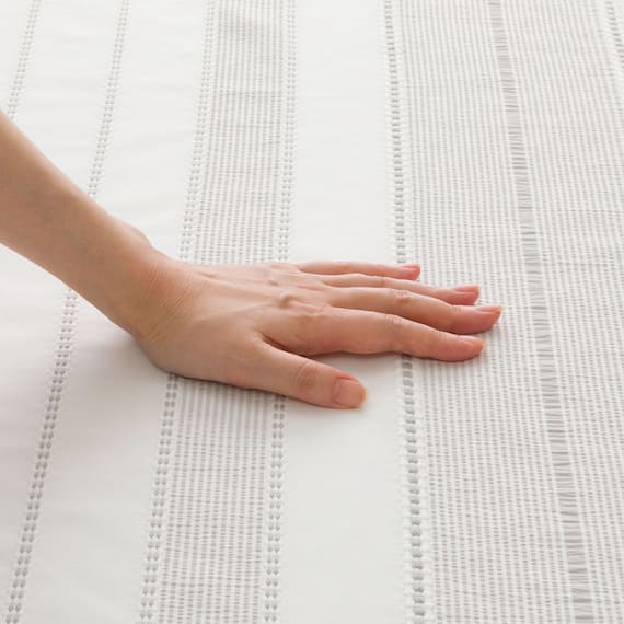 掛け布団カバー シングル(S2606 ボーダー GY S) 3枚目画像