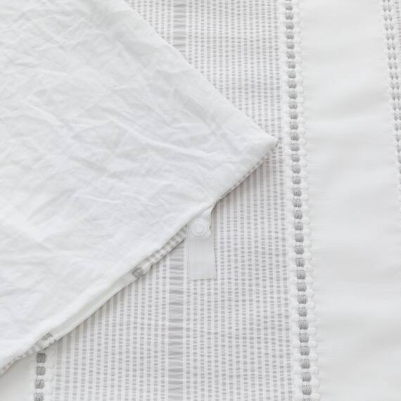 掛け布団カバー シングル(S2606 ボーダー GY S) 6枚目画像