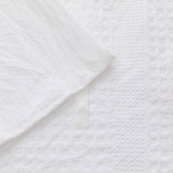 掛け布団カバー シングル(S2605 ワッフル WH S) 6枚目画像