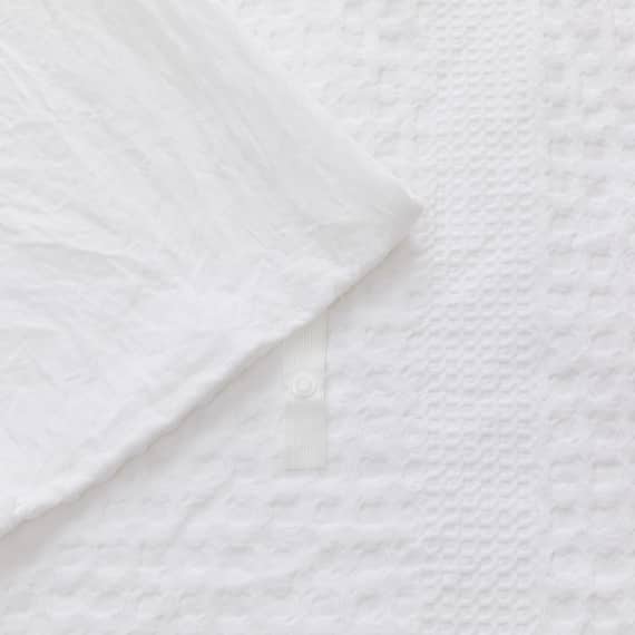掛け布団カバー シングル(S2605 ワッフル WH S) 6枚目画像