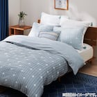 ひもなしラクラク掛け布団カバー シングル(S2607 リーフ BL S) 4枚目画像