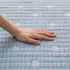 ひもなしラクラク掛け布団カバー シングル(S2607 リーフ BL S) 5枚目画像