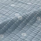 ひもなしラクラク掛け布団カバー シングル(S2607 リーフ BL S) 6枚目画像