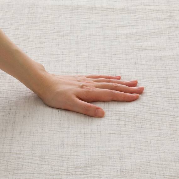 ひもなしラクラク掛け布団カバー シングル(S2608Cリネン GY S) 6枚目画像