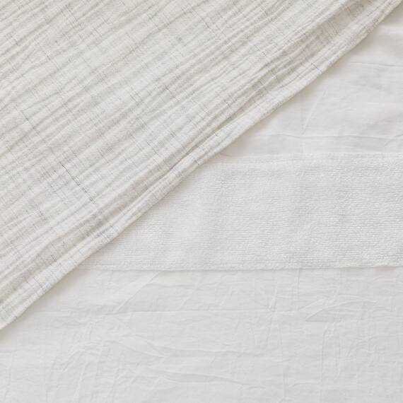 ひもなしラクラク掛け布団カバー シングル(S2608Cリネン GY S) 9枚目画像