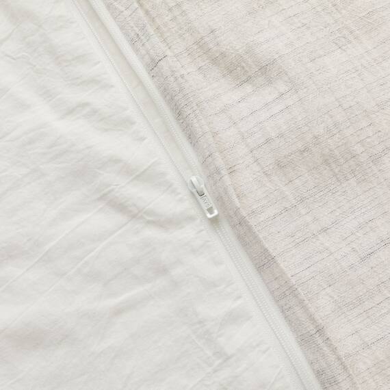 ひもなしラクラク掛け布団カバー シングル(S2608Cリネン GY S) 10枚目画像