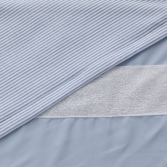 ひもなしラクラク掛け布団カバー シングル(S2623 フリル BL S) 9枚目画像