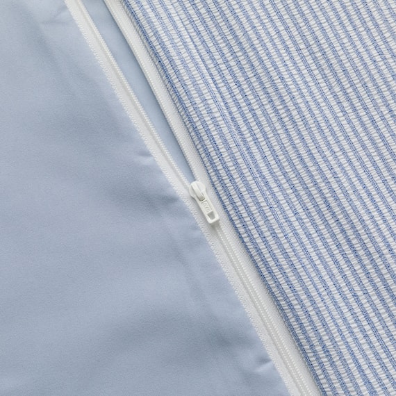 ひもなしラクラク掛け布団カバー シングル(S2623 フリル BL S) 10枚目画像