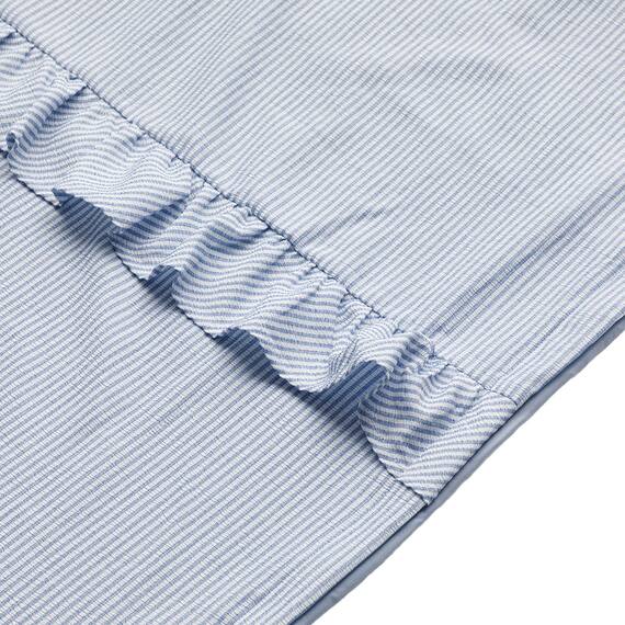 ひもなしラクラク掛け布団カバー シングル(S2623 フリル BL S) 12枚目画像