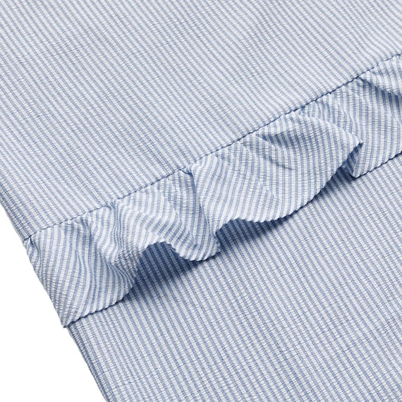 ひもなしラクラク掛け布団カバー シングル(S2623 フリル BL S) 14枚目画像