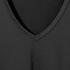 MENS Vネック半袖Tシャツ(クールSP nr ブラック M) 4枚目画像