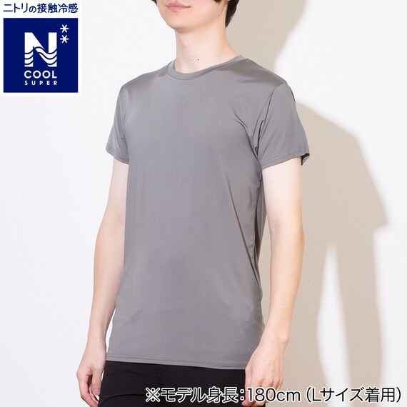 MENS クルーネック半袖Tシャツ(クールSP nr グレー M) 1枚目画像