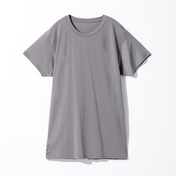 MENS クルーネック半袖Tシャツ(クールSP nr グレー M) 2枚目画像