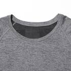 MENS ラグラン半袖Tシャツ(クールWSP nrp グレー M) 4枚目画像