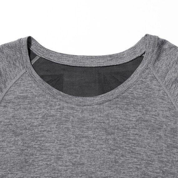 MENS ラグラン半袖Tシャツ(クールWSP nrp グレー M) 4枚目画像