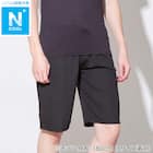 MENS 5分丈ルームパンツ メッシュ(クール nr ブラック M) 1枚目画像