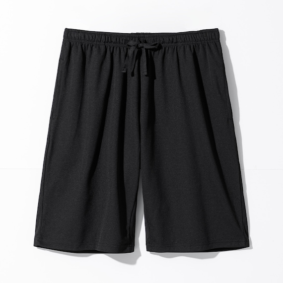 MENS 5分丈ルームパンツ メッシュ(クール nr ブラック M) 2枚目画像