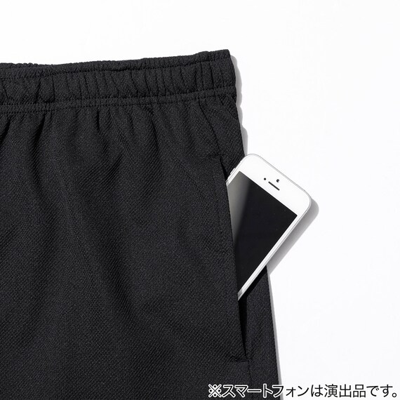 MENS 5分丈ルームパンツ メッシュ(クール nr ブラック M) 4枚目画像