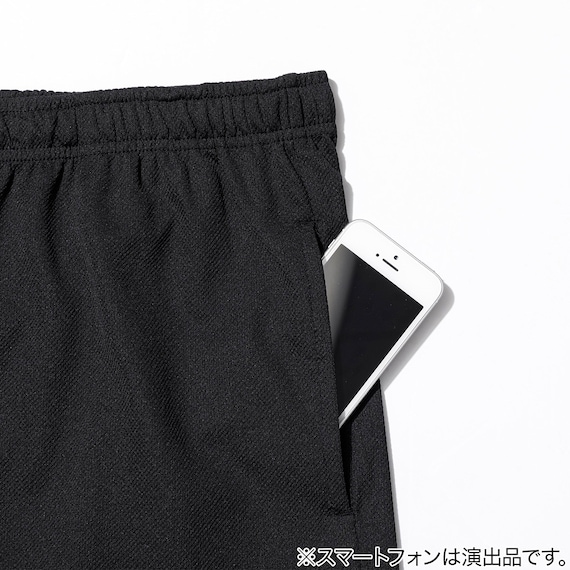 MENS 5分丈ルームパンツ メッシュ(クール nr ブラック M) 4枚目画像