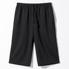 MENS 7分丈ルームパンツ メッシュ(クール nr ブラック M) 2枚目画像